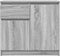 vidaXL - Dressoir - met - lade - 71x35x65 - cm - spaanplaat - grijs - Sonoma