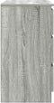 vidaXL - Dressoir - met - lade - 71x35x65 - cm - spaanplaat - grijs - Sonoma