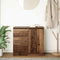 vidaXL - Dressoir - met - lade - 71x35x65 - cm - spaanplaat - oud - hout