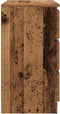 vidaXL - Dressoir - met - lade - 71x35x65 - cm - spaanplaat - oud - hout
