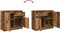 vidaXL - Dressoir - met - lade - 71x35x65 - cm - spaanplaat - oud - hout