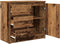 vidaXL - Dressoir - met - lade - 71x35x65 - cm - spaanplaat - oud - hout