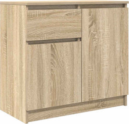 vidaXL - Dressoir - met - lade - 71x35x65 - cm - spaanplaat - sonoma - eikenkleurig