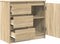 vidaXL - Dressoir - met - lade - 71x35x65 - cm - spaanplaat - sonoma - eikenkleurig