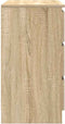 vidaXL - Dressoir - met - lade - 71x35x65 - cm - spaanplaat - sonoma - eikenkleurig