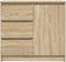 vidaXL - Dressoir - met - lade - 71x35x65 - cm - spaanplaat - sonoma - eikenkleurig