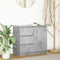 vidaXL - Dressoir - met - lade - 71x35x65 - cm - spaanplaat - betongrijs