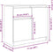 vidaXL - Dressoir - met - lade - 71x35x65 - cm - spaanplaat - betongrijs