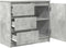 vidaXL - Dressoir - met - lade - 71x35x65 - cm - spaanplaat - betongrijs