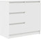 vidaXL - Dressoir - met - lade - 71x35x65 - cm - spaanplaat - wit