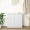 vidaXL - Dressoir - met - lade - 71x35x65 - cm - spaanplaat - wit