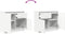 vidaXL - Dressoir - met - lade - 71x35x65 - cm - spaanplaat - wit