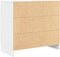 vidaXL - Dressoir - met - lade - 71x35x65 - cm - spaanplaat - wit