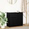 vidaXL - Dressoir - met - lade - 71x35x65 - cm - spaanplaat - zwart - eikenkleurig