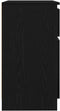 vidaXL - Dressoir - met - lade - 71x35x65 - cm - spaanplaat - zwart - eikenkleurig