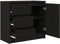 vidaXL - Dressoir - met - lade - 71x35x65 - cm - spaanplaat - zwart - eikenkleurig