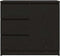 vidaXL - Dressoir - met - lade - 71x35x65 - cm - spaanplaat - zwart - eikenkleurig