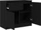 vidaXL - Dressoir - met - lade - 71x35x65 - cm - spaanplaat - zwart - eikenkleurig