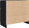 vidaXL - Dressoir - met - lade - 71x35x65 - cm - spaanplaat - zwart - eikenkleurig