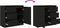 vidaXL - Dressoir - met - lade - 71x35x65 - cm - spaanplaat - zwart - eikenkleurig