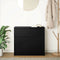 vidaXL - Dressoir - met - lade - 71x35x65 - cm - spaanplaat - zwart - eikenkleurig