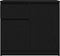vidaXL - Dressoir - met - lade - 71x35x65 - cm - spaanplaat - zwart - eikenkleurig