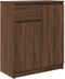 vidaXL - Dressoir - met - lade - 71x35x84 - cm - spaanplaat - bruin - eikenkleurig