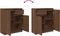vidaXL - Dressoir - met - lade - 71x35x84 - cm - spaanplaat - bruin - eikenkleurig