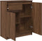 vidaXL - Dressoir - met - lade - 71x35x84 - cm - spaanplaat - bruin - eikenkleurig
