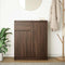 vidaXL - Dressoir - met - lade - 71x35x84 - cm - spaanplaat - bruin - eikenkleurig