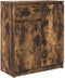 vidaXL - Dressoir - met - lade - 71x35x84 - cm - spaanplaat - gerookt - eikenkleurig