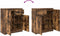 vidaXL - Dressoir - met - lade - 71x35x84 - cm - spaanplaat - gerookt - eikenkleurig
