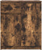 vidaXL - Dressoir - met - lade - 71x35x84 - cm - spaanplaat - gerookt - eikenkleurig