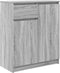 vidaXL - Dressoir - met - lade - 71x35x84 - cm - spaanplaat - grijs - Sonoma