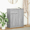 vidaXL - Dressoir - met - lade - 71x35x84 - cm - spaanplaat - grijs - Sonoma