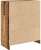vidaXL - Dressoir - met - lade - 71x35x84 - cm - spaanplaat - oud - hout