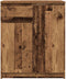 vidaXL - Dressoir - met - lade - 71x35x84 - cm - spaanplaat - oud - hout