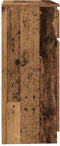 vidaXL - Dressoir - met - lade - 71x35x84 - cm - spaanplaat - oud - hout