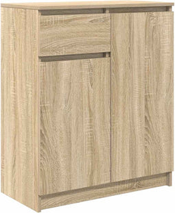 vidaXL - Dressoir - met - lade - 71x35x84 - cm - spaanplaat - sonoma - eikenkleurig
