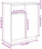 vidaXL - Dressoir - met - lade - 71x35x84 - cm - spaanplaat - betongrijs
