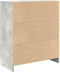 vidaXL - Dressoir - met - lade - 71x35x84 - cm - spaanplaat - betongrijs