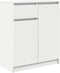 vidaXL - Dressoir - met - lade - 71x35x84 - cm - spaanplaat - wit