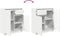 vidaXL - Dressoir - met - lade - 71x35x84 - cm - spaanplaat - wit