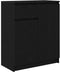 vidaXL - Dressoir - met - lade - 71x35x84 - cm - spaanplaat - zwart - eikenkleurig