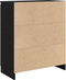 vidaXL - Dressoir - met - lade - 71x35x84 - cm - spaanplaat - zwart - eikenkleurig