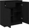 vidaXL - Dressoir - met - lade - 71x35x84 - cm - spaanplaat - zwart - eikenkleurig