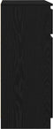 vidaXL - Dressoir - met - lade - 71x35x84 - cm - spaanplaat - zwart - eikenkleurig