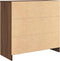vidaXL - Dressoir - met - lade - 80x34x76 - cm - spaanplaat - bruin - eikenkleurig