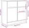 vidaXL - Dressoir - met - lade - 80x34x76 - cm - spaanplaat - gerookt - eikenkleurig