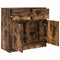 vidaXL - Dressoir - met - lade - 80x34x76 - cm - spaanplaat - gerookt - eikenkleurig